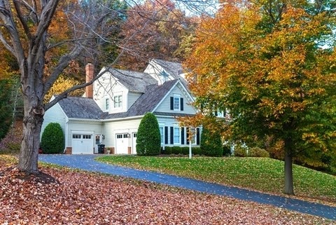a home in the fall