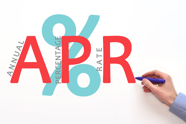percentage symbol over apr 