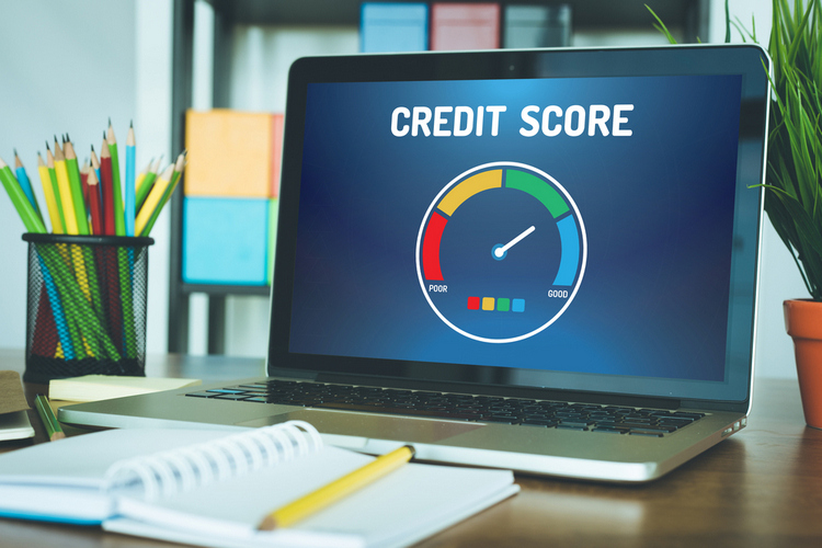 computer-credit-score-application-on-screen