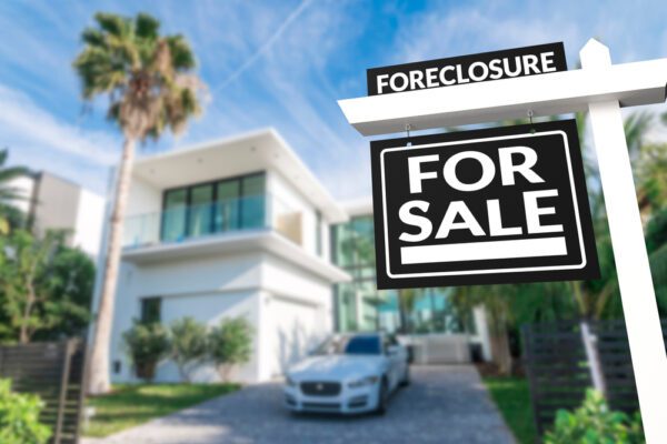 A foreclosure house up for sale