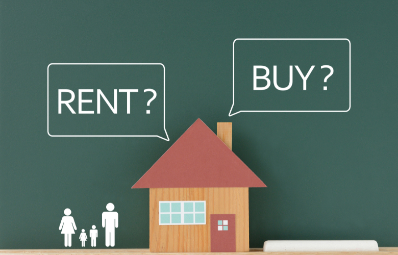 Rent or buy sign