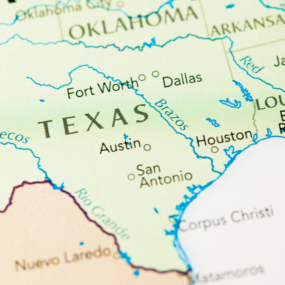 A map of Texas