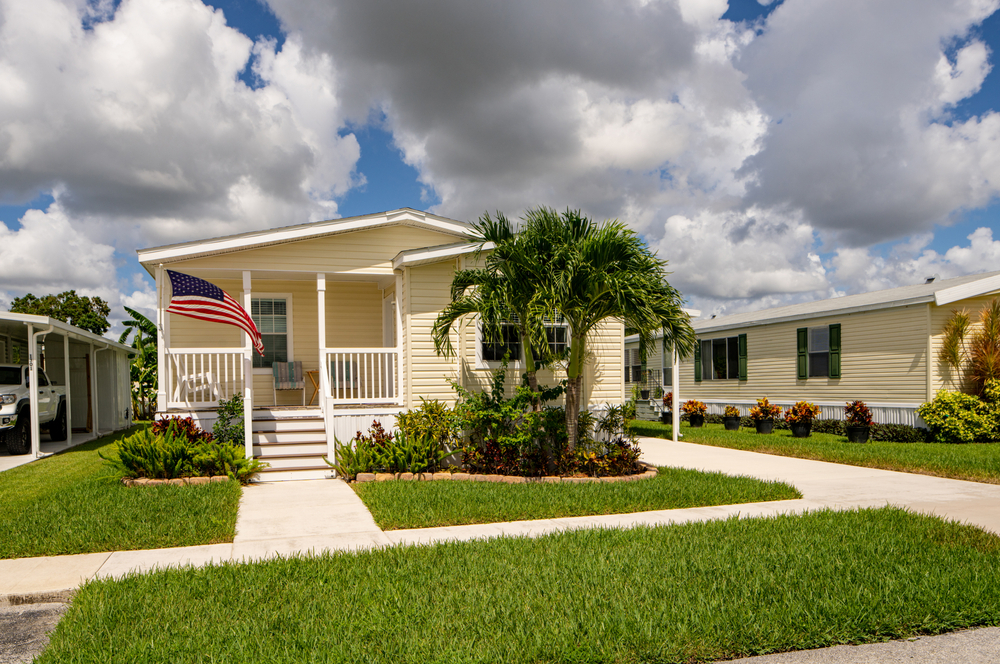 A financed manufactured home
